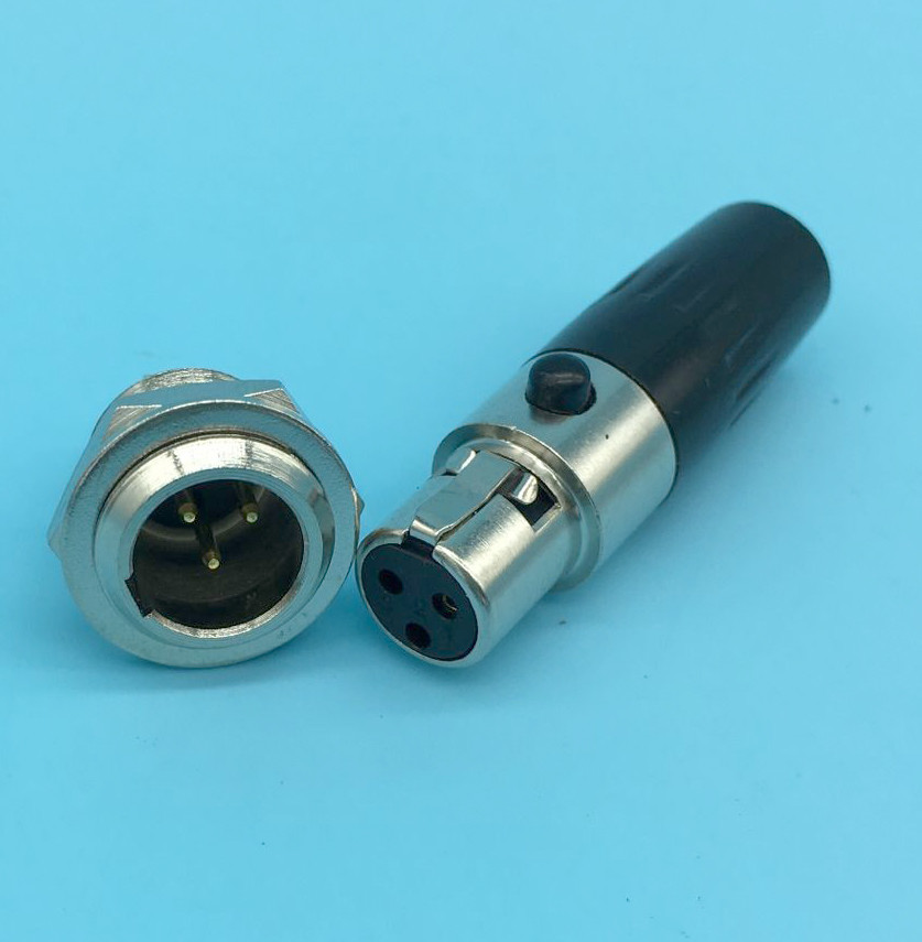 3pin 4pin 5pin 6pin Mini XLR Audio Microphone connector Male/female plug Adapter