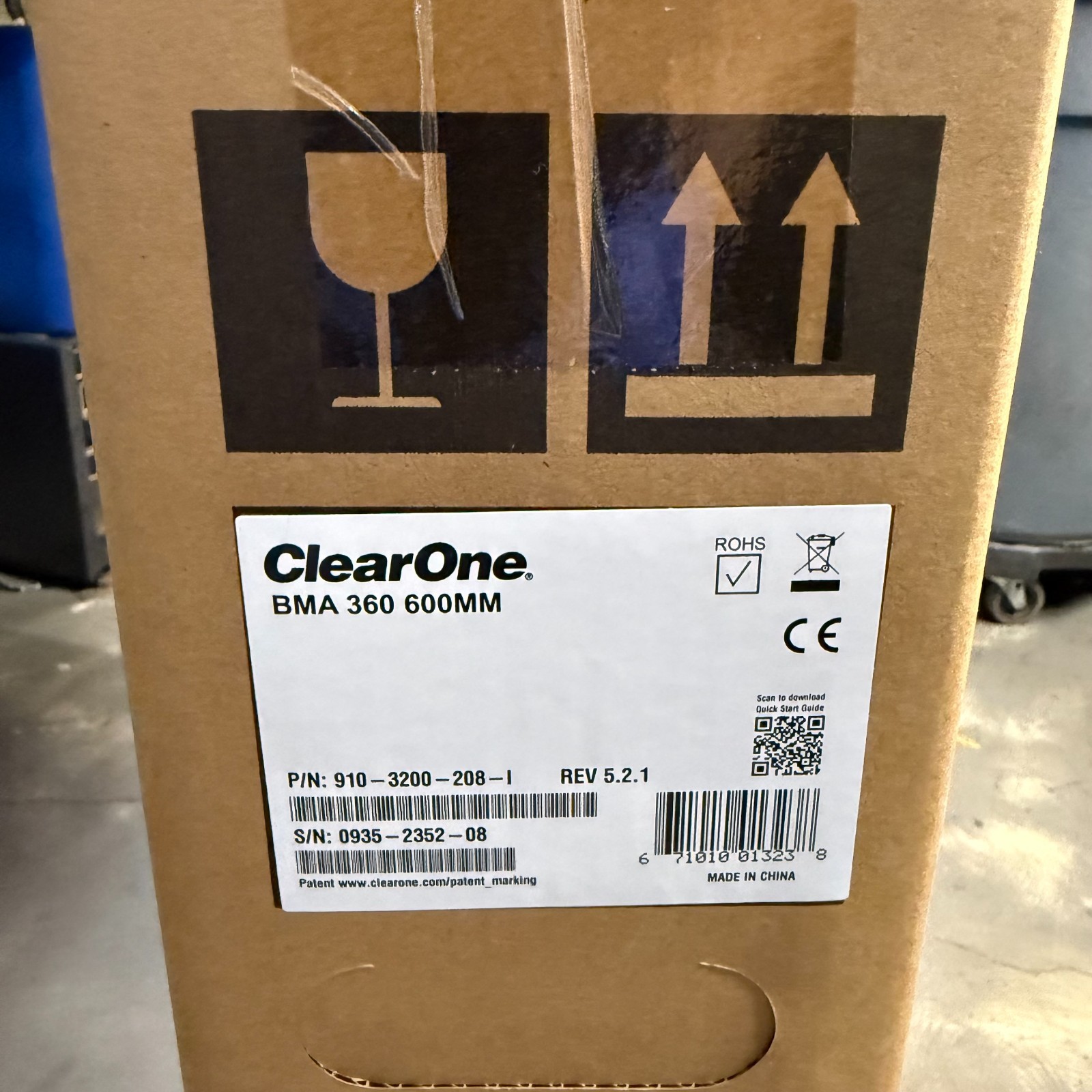 ClearOne BMA 360 Beamforming Microphone Array 600mm 910-3200-208-I Clear One