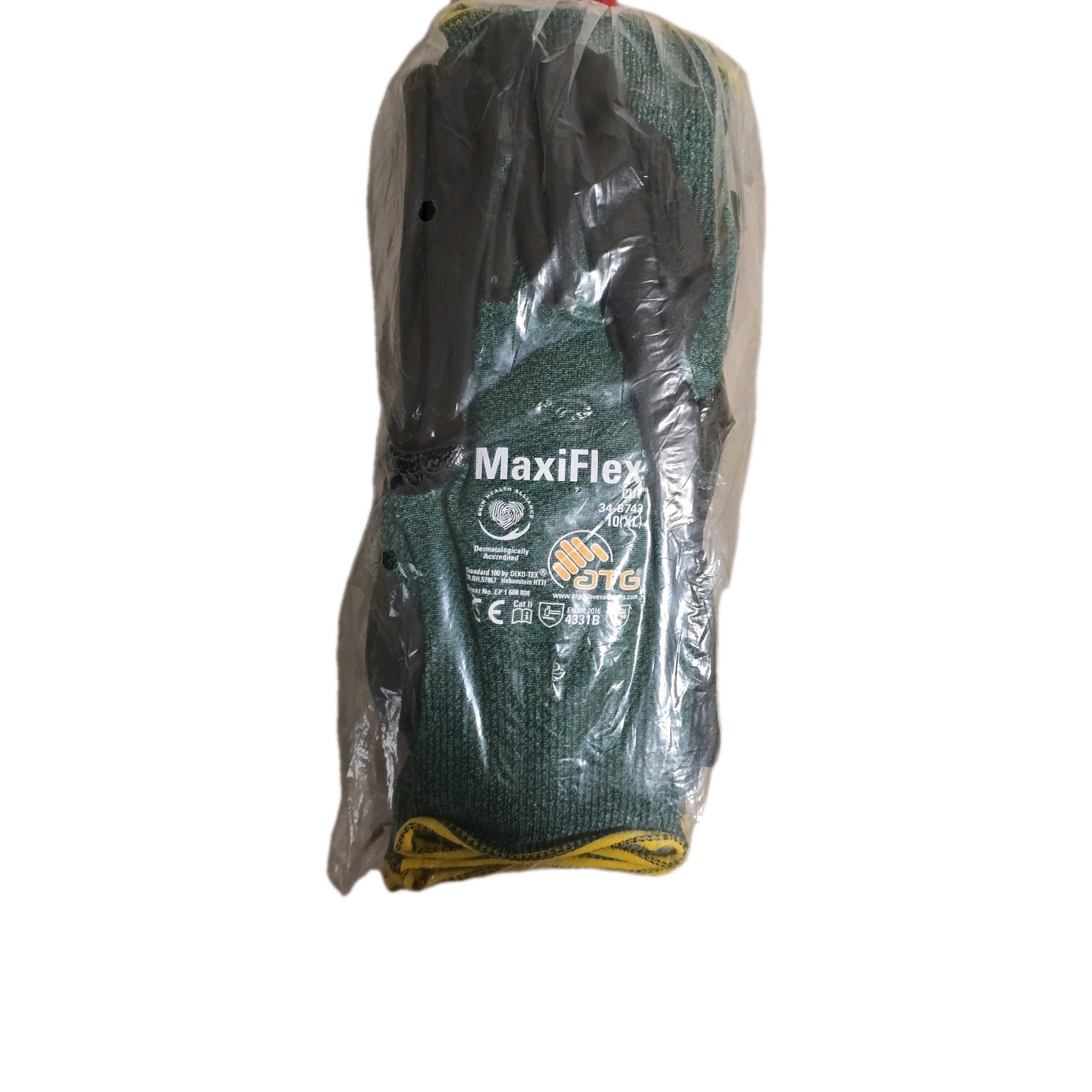 MaxiFlex 34-8743 Micro-Foam Nitrile ANSI A2 Cut Resistant XL Gloves; Qty 12