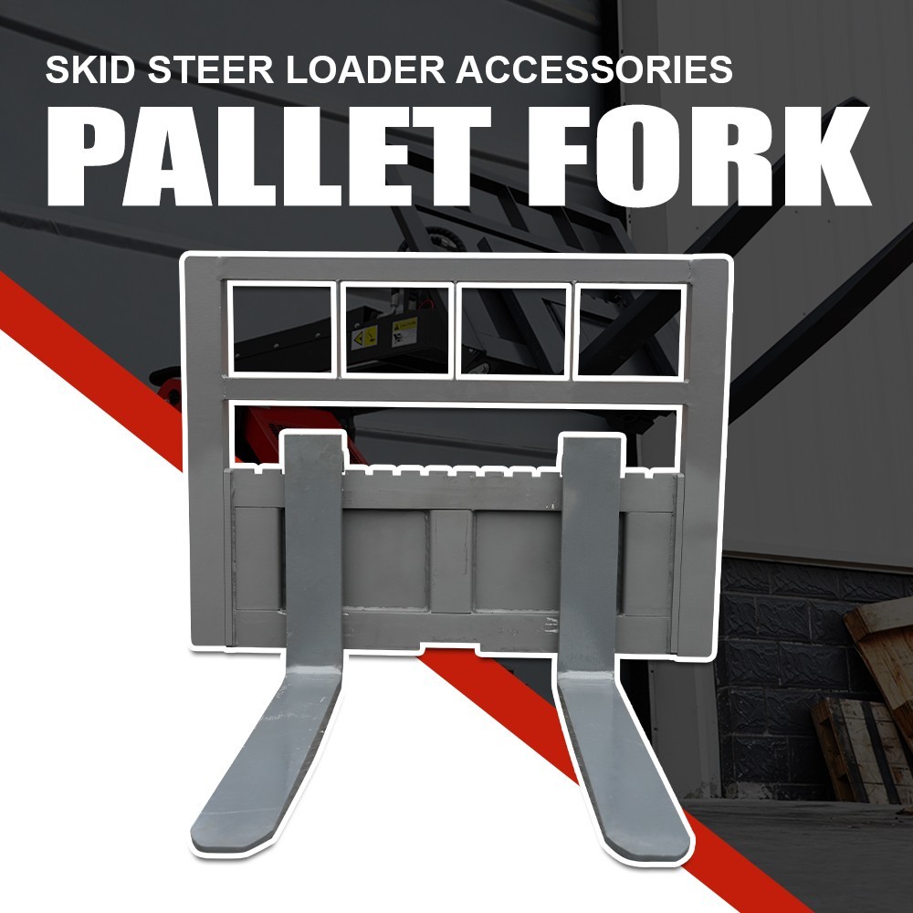 HUAYEE Pallet Fork And Cargo Fork Suitable For Skid Steer Loader Attachments