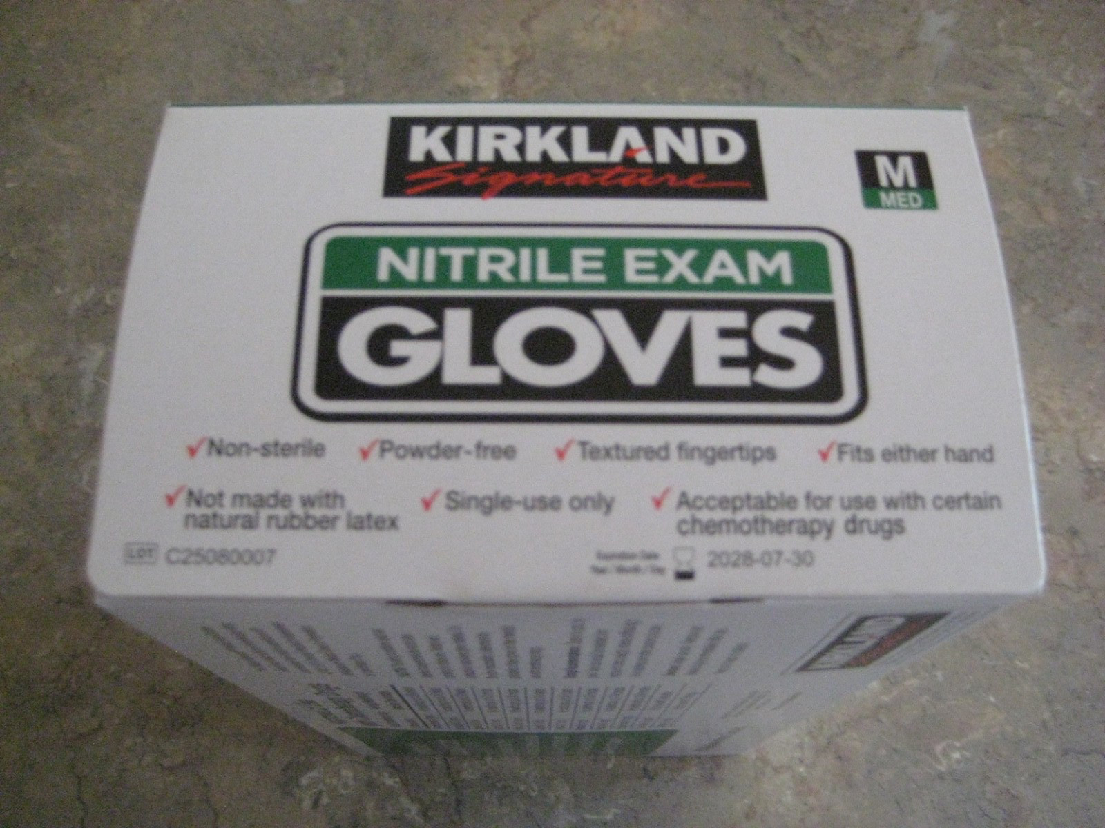 Kirkland Signature Nitrile Exam Gloves 200 Count in Box (Blue) Brand New