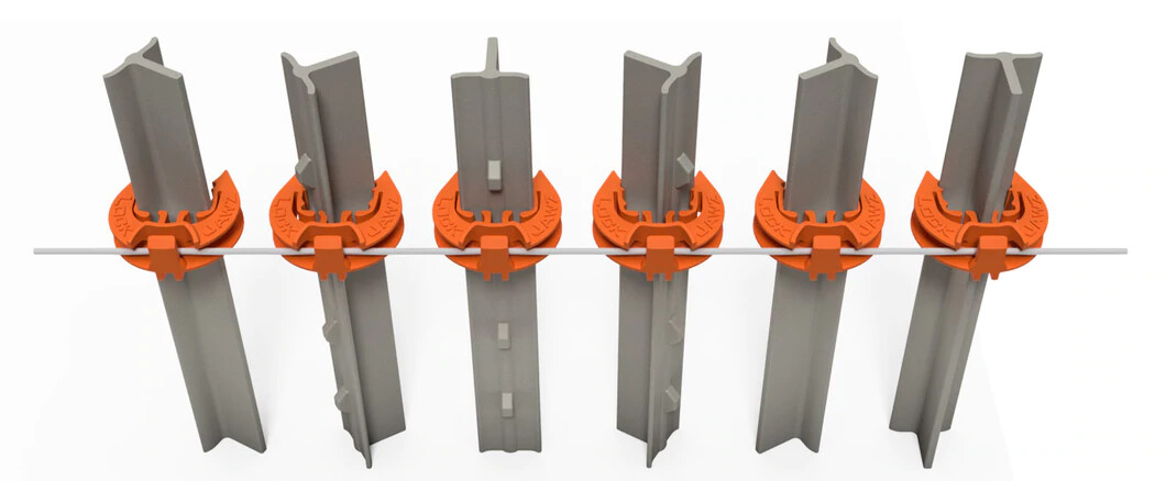 LockJawz Electric Fence T Post Insulators (25)pk – Orange (T-360)