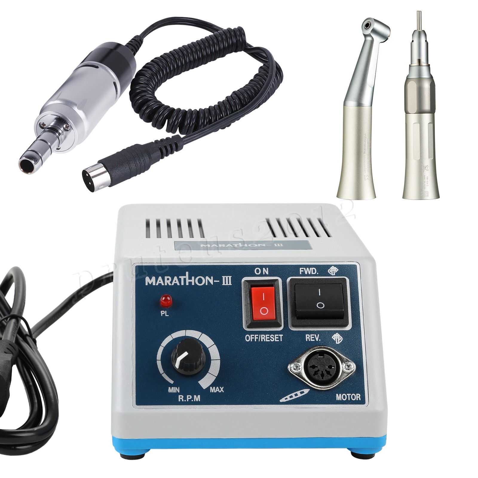 Dental Lab Marathon Electric Micromotor Contra Angle/Straight Handpiece Drill N3