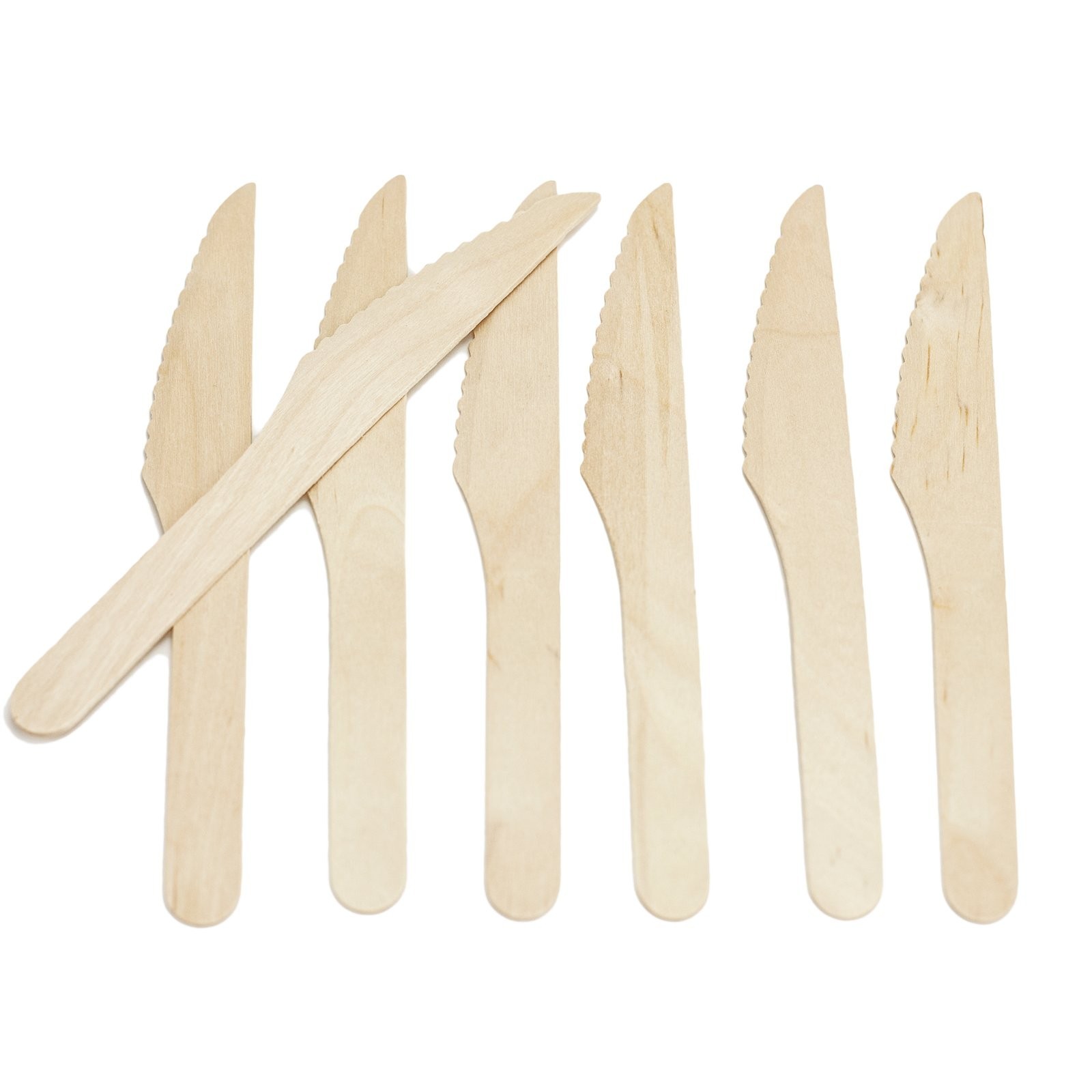 HUJI Wooden Knives – Disposable Wood Cutlery Silverware For Birthday Party Ev…