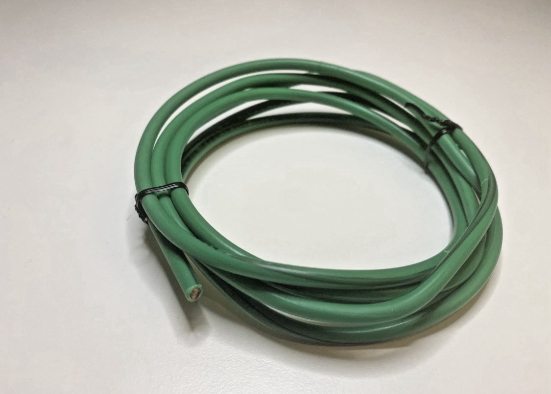 10 Ft Green 10 AWG Solid Copper Wire 10 Gauge Green Ground Wire 10ft