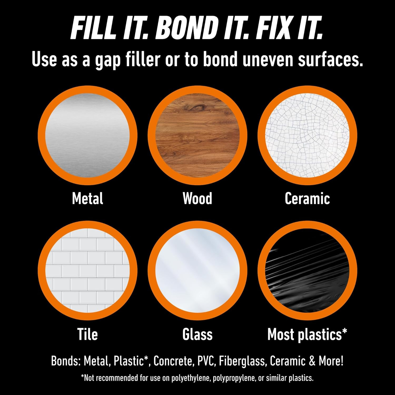 Epoxy Ultimate, Waterproof, 10 Minute Set, Permanent Bond, Dries Black, 0.85Oz S