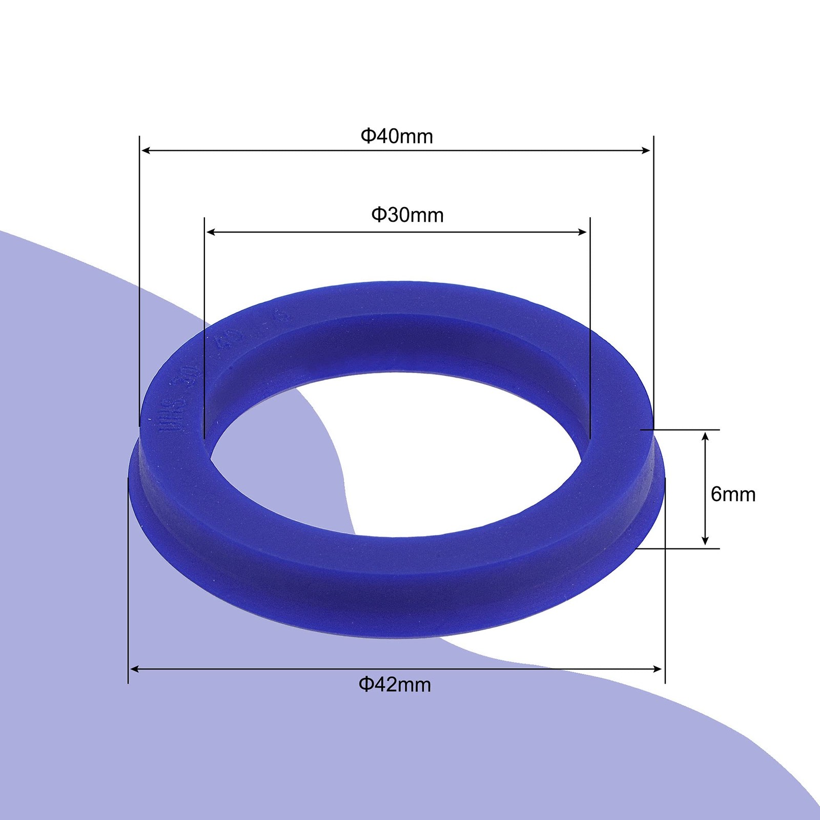 MECCANIXITY UHS Radial Shaft Seal 30mm ID x 40mm OD x 6mm 30x40x6mm, Blue