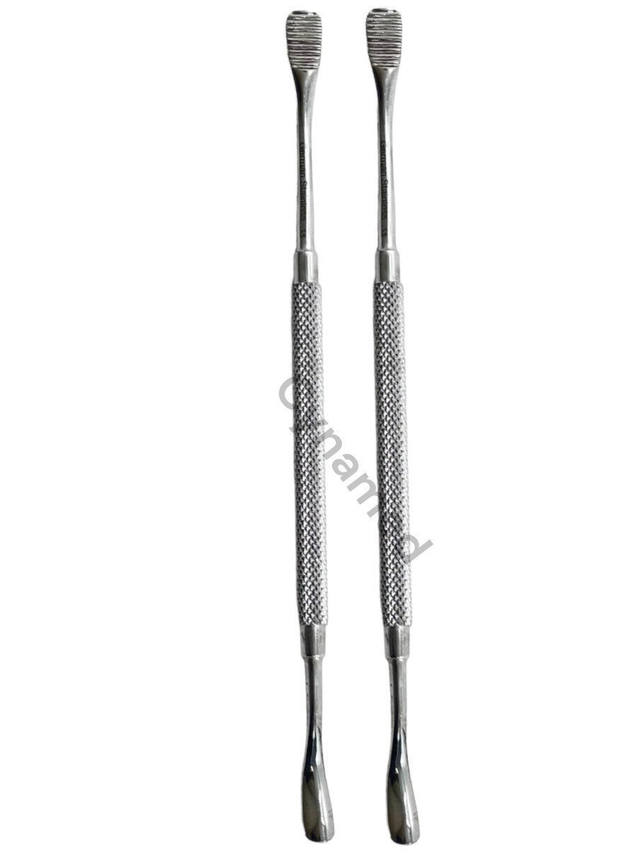 Howard Bone File #12 Double-Ended with Knurled Grip Dental Stainless Steel Tools