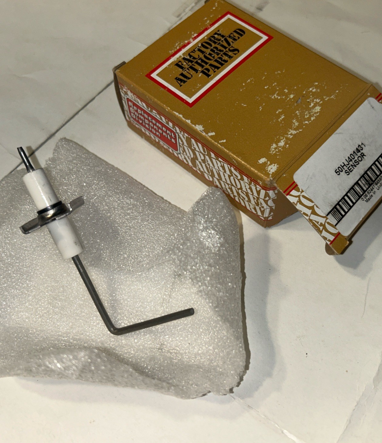 * New OEM Carrier Bryant Factory Authorized Part Furnace Flame Sensor