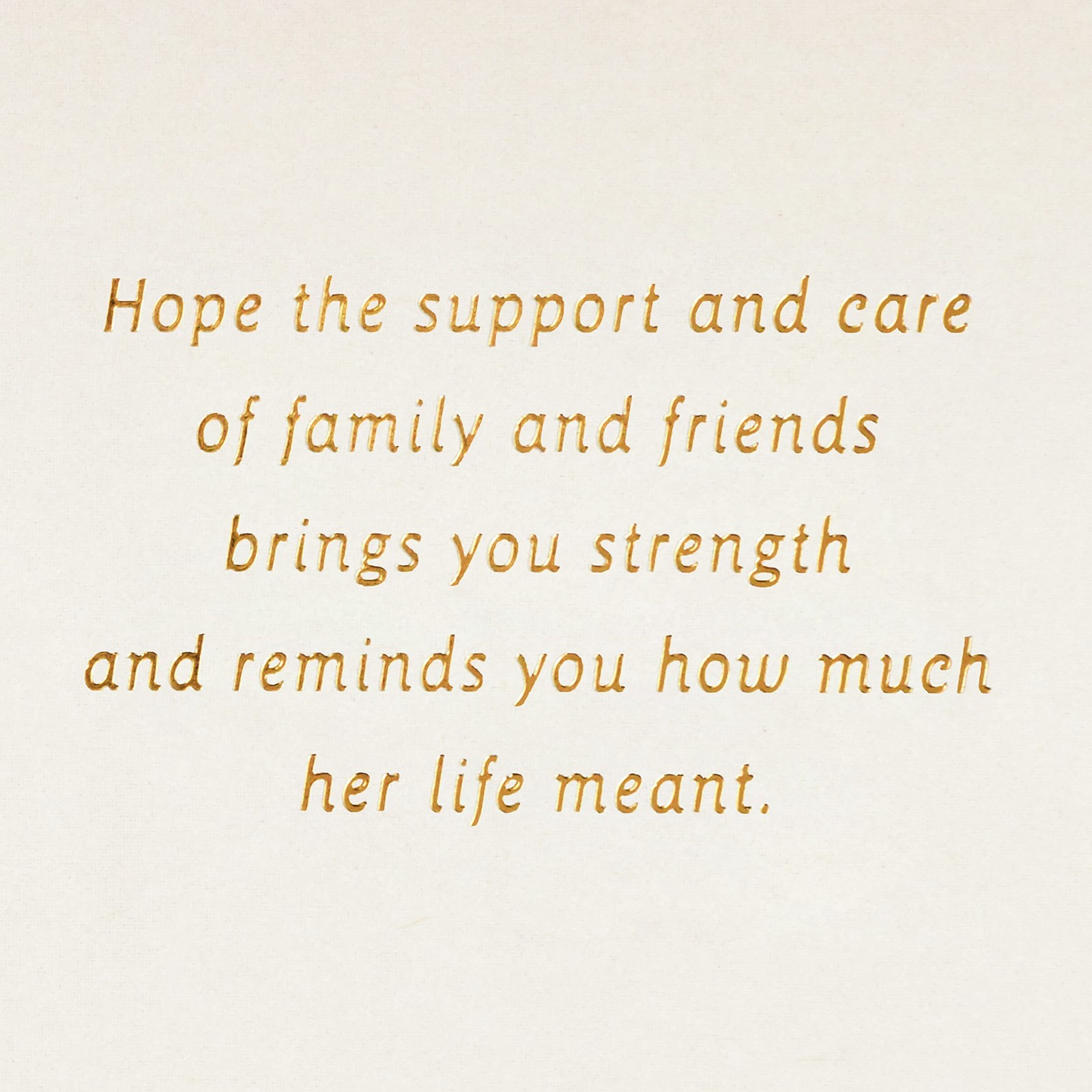 Hallmark Sympathy Card for Loss of 5 x 7.2 inches, A Mom’s Love Never Ends