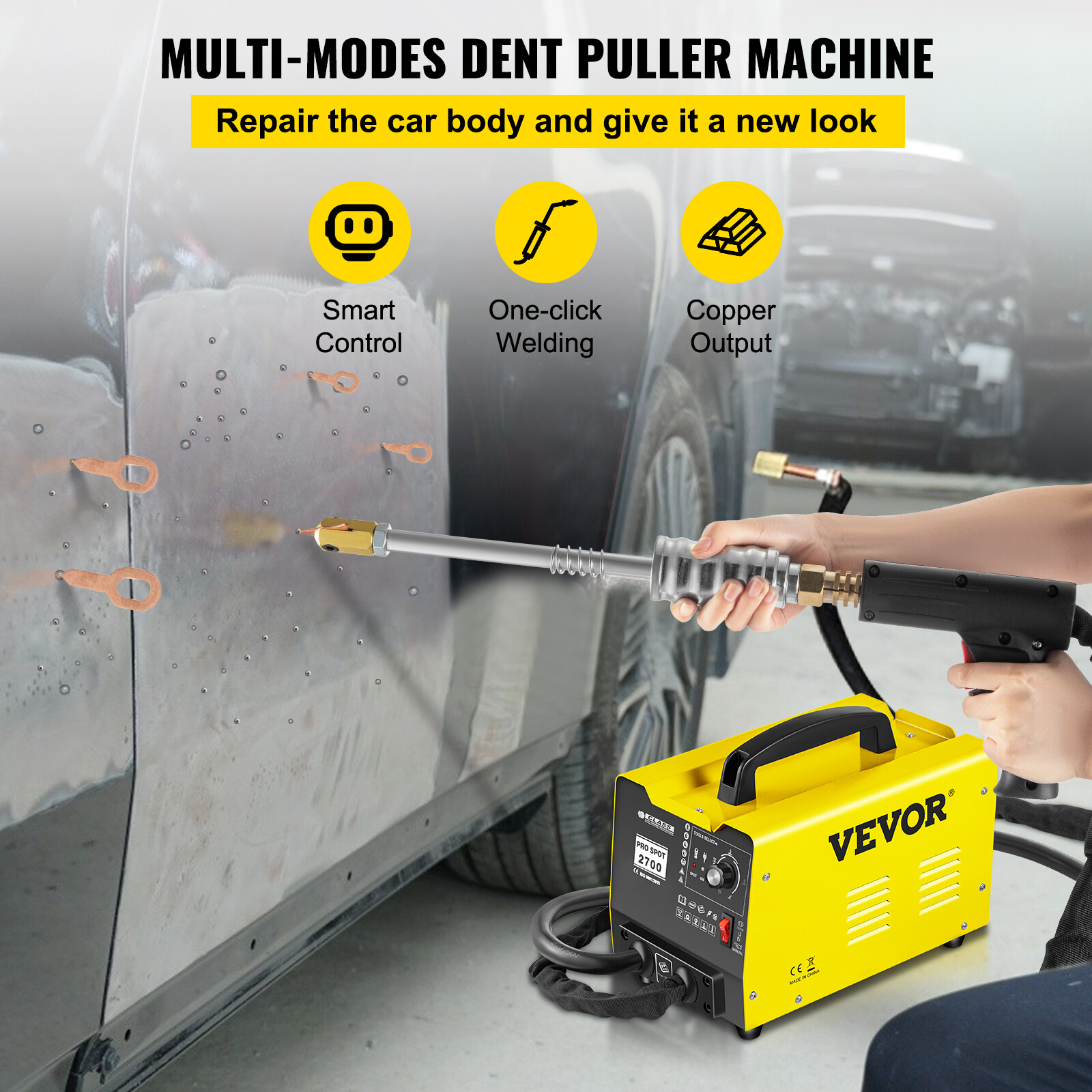 VEVOR Stud Welder Dent Repair Spot Dent Puller Machine for Car Body Dent Repair