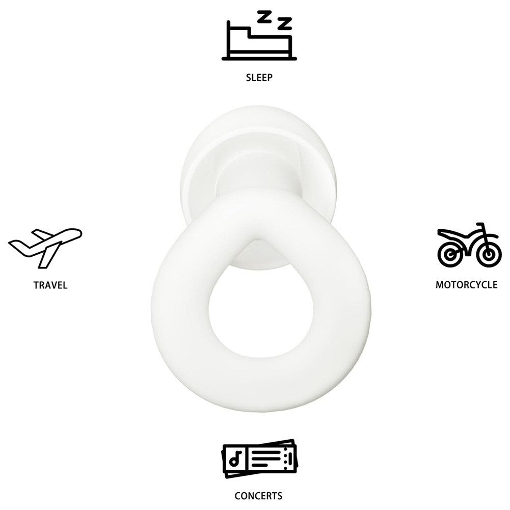 Reusable Silicone Ear Plugs Noise Cancelling Earplugs Protector Study Sleep Swim