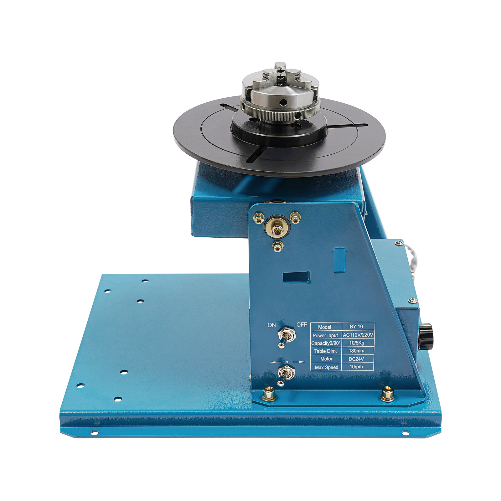 Small Workpieces Rotary Welding Positioner Turntable Table Blue 10W DC24V AC110V