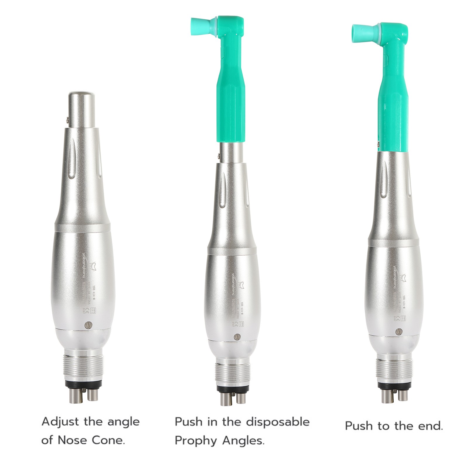 Dental 360° Swivel Hygiene Prophy Handpiece Air Motor 4:1 Cone 4 Holes 4000 rpm