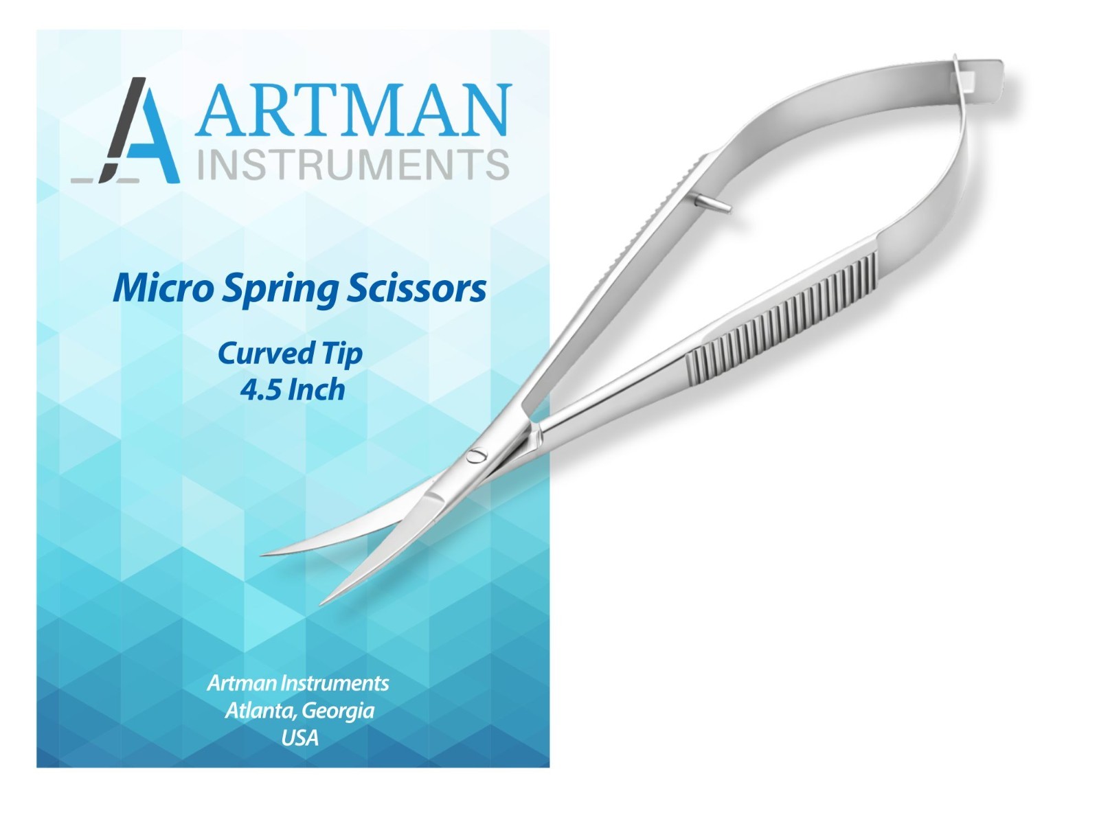 Castroviejo Micro Scissors 4.5″ Curved ARTMAN