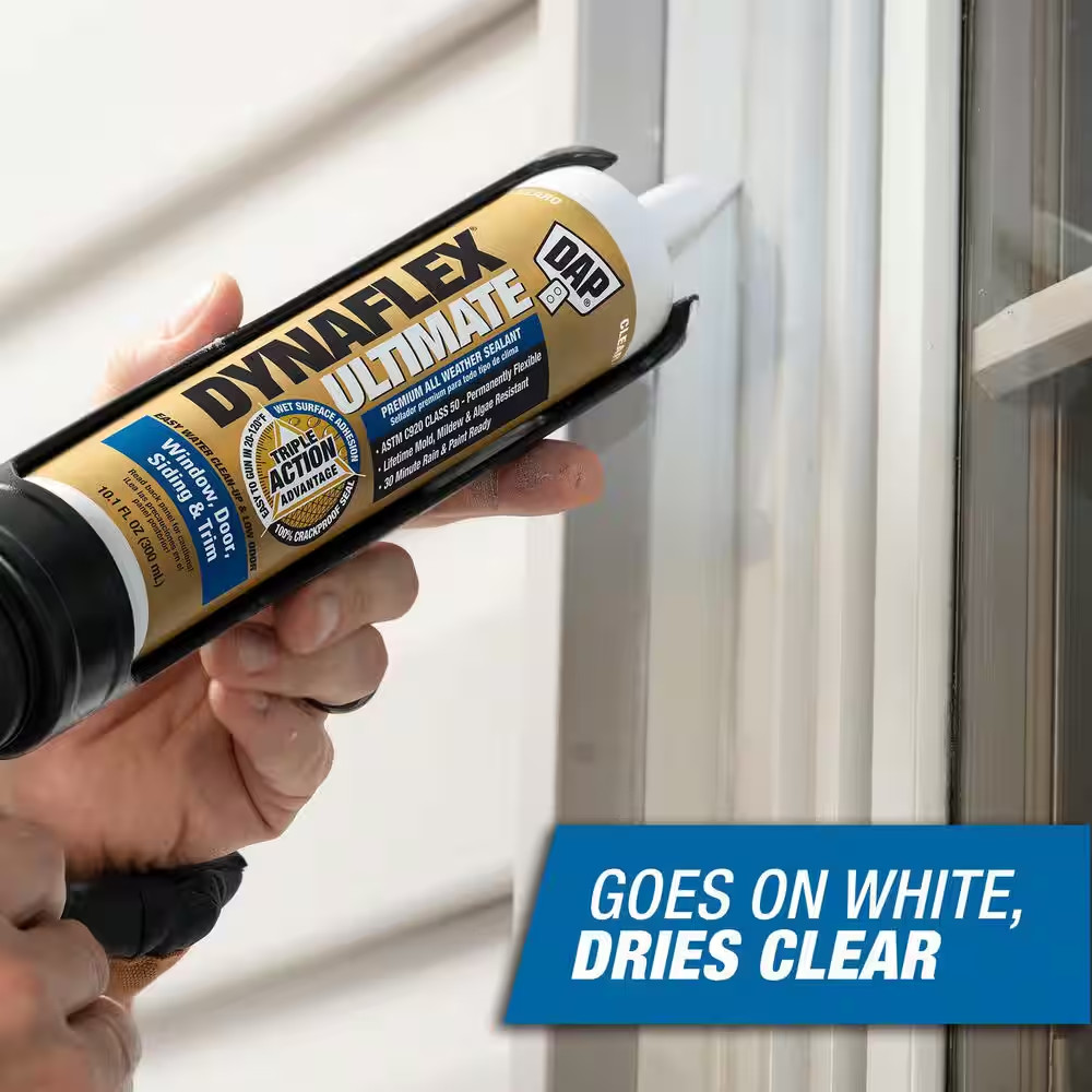 Dynaflex Ultimate 10.1 Oz. Clear Premium All Weather Exterior Window, Door, Sidi