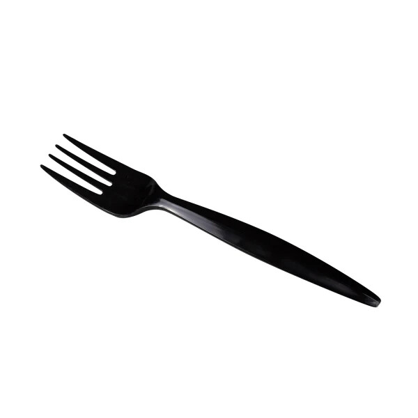Karat PP Plastic Medium-Heavy Weight Forks Bulk Box – Black – 1,000 ct, U2010B