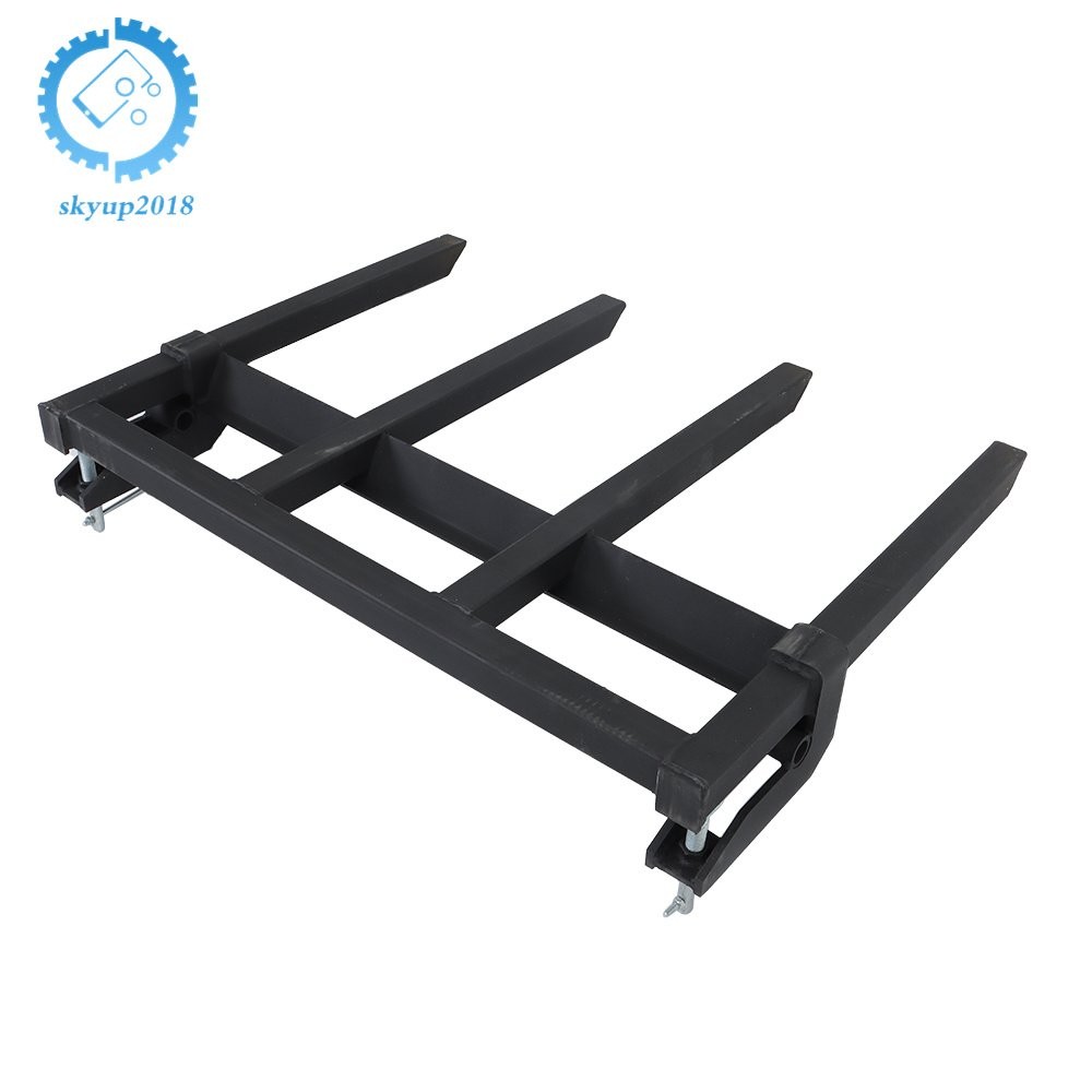 42″ Clamp On Heavy Debris Fork 2500 Lbs Universal For Tractor Skid Steer Buckets