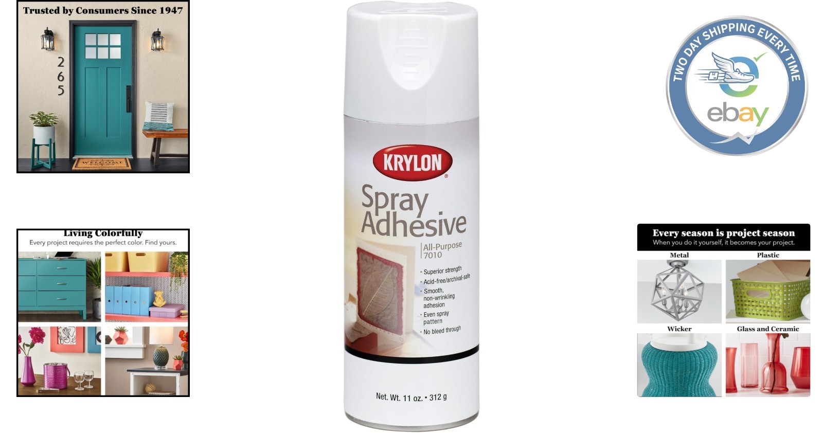 11-Ounce Multi-Surface Spray Adhesive for Crafts, Scrapbooks & Art Projects