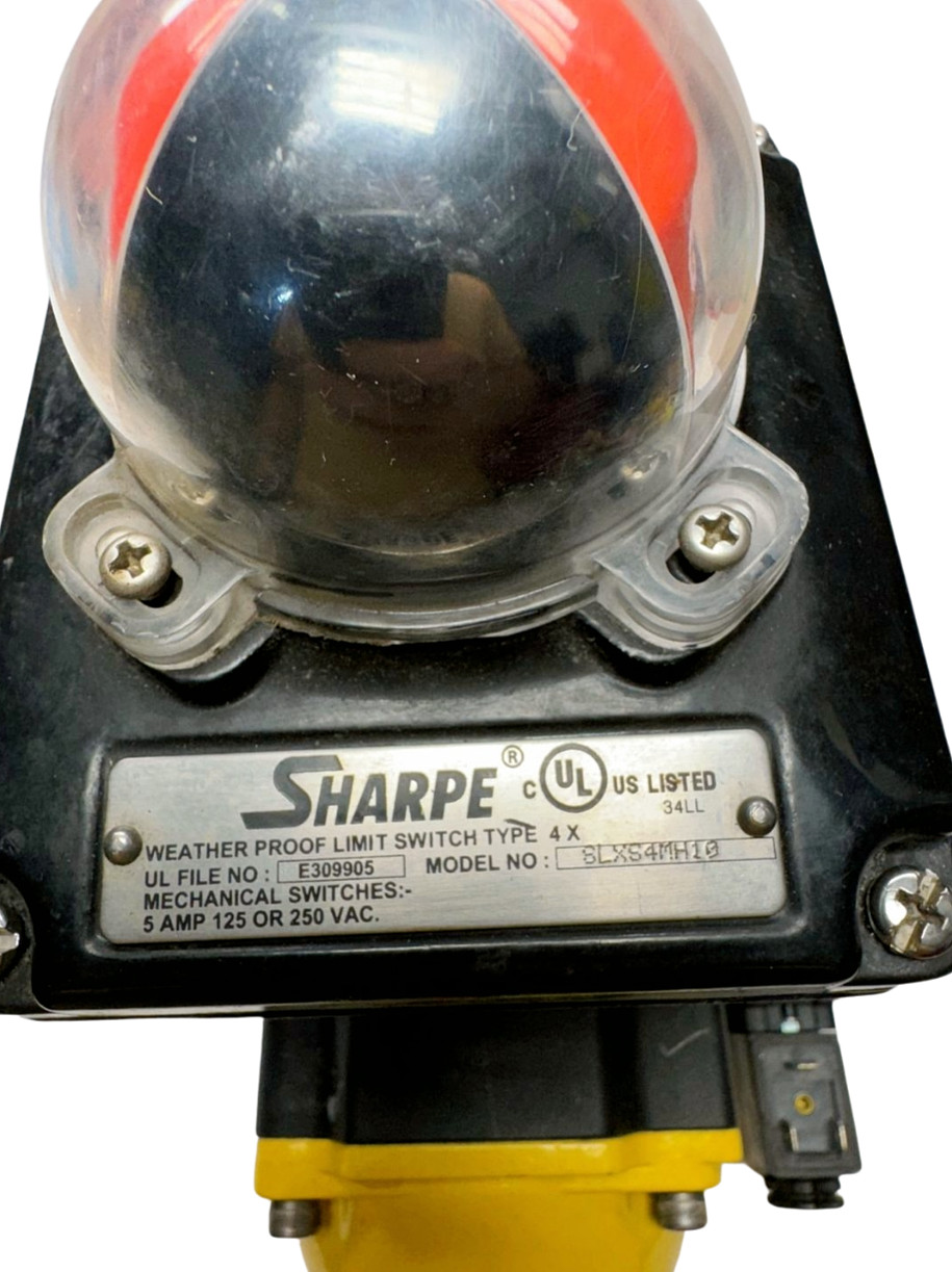 Sharpe SPNII085 Actuator w/SLXS4MH10 WT Limit Switch Indicator & 7019-9DB Coil