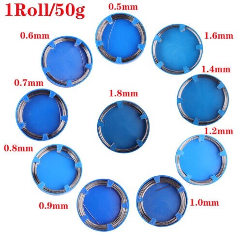 Dental Orthodontic Braces Wire 0.5-1.2mm Teeth Ortho Stainless Steel Arch Wires