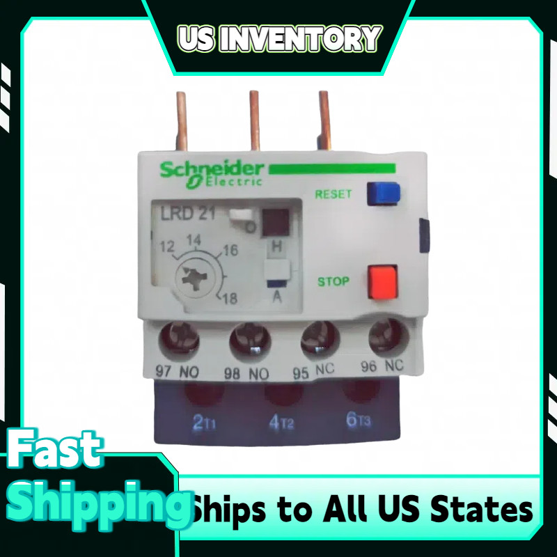 Schneider LRD21 Thermal Overload Relay, 12 to 18 Amp, Class 10A | US Stock