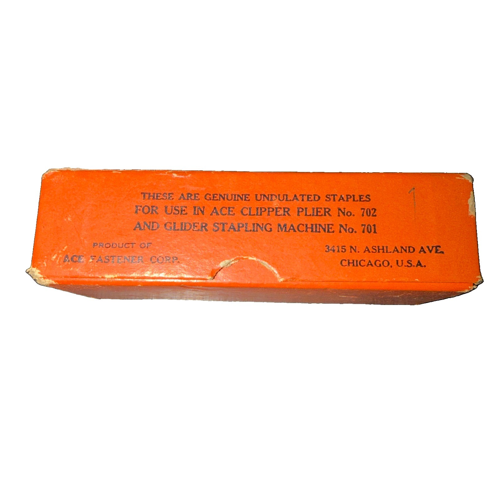 Vintage Ace Clipper Staples No. 700 Undulated Staples Clipper Plier Ace Glider