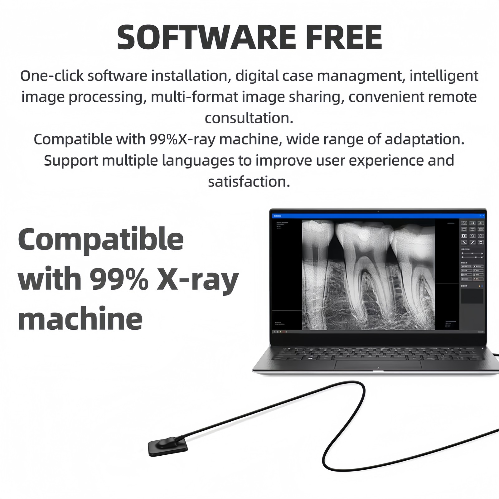 Dental X-Ray Holder Digital Xray Sensor Imaging System 2.0 Size Sensor Holder