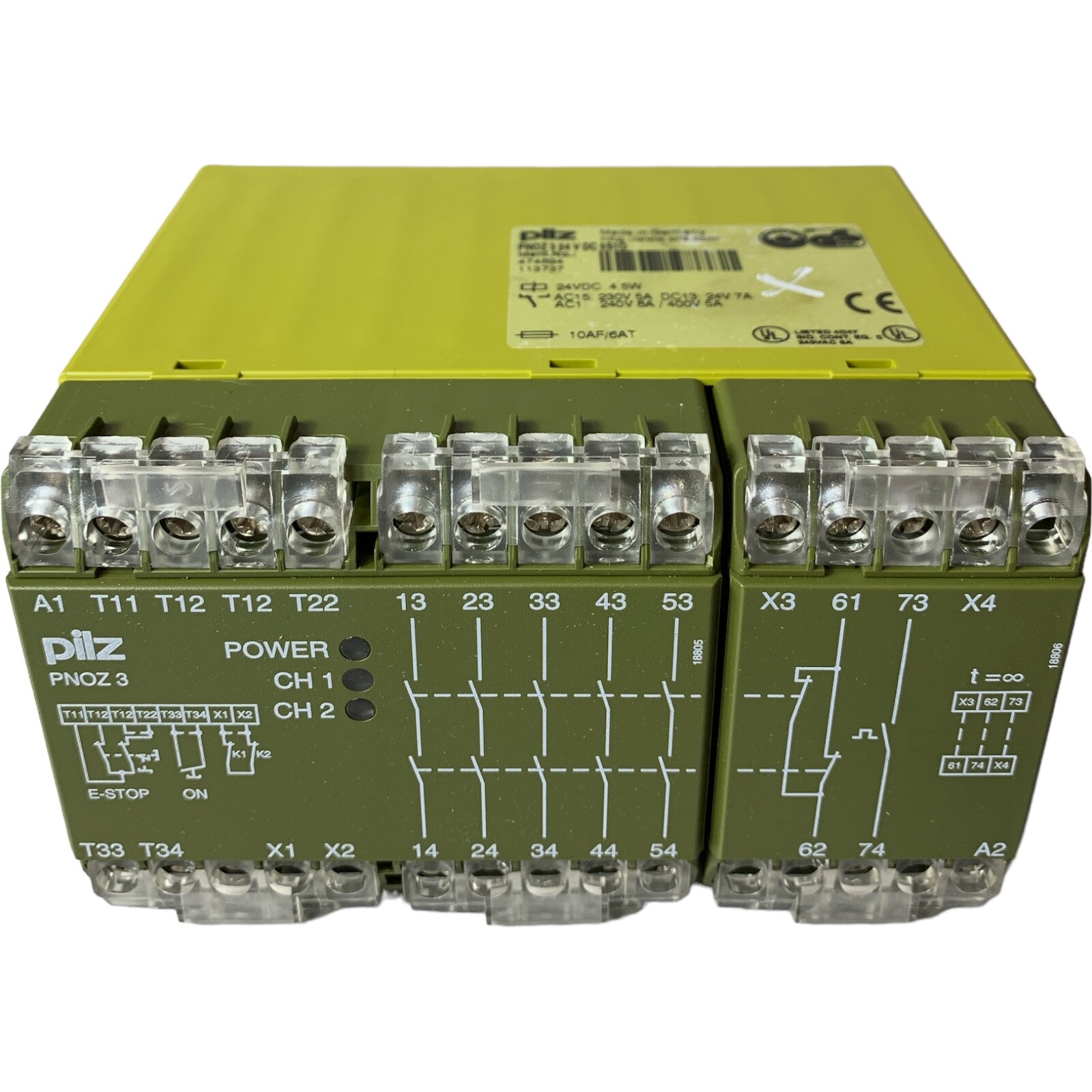 Pilz PNOZ 324V DC 5S10 474894 113737 Sicherheitsrelais Relais