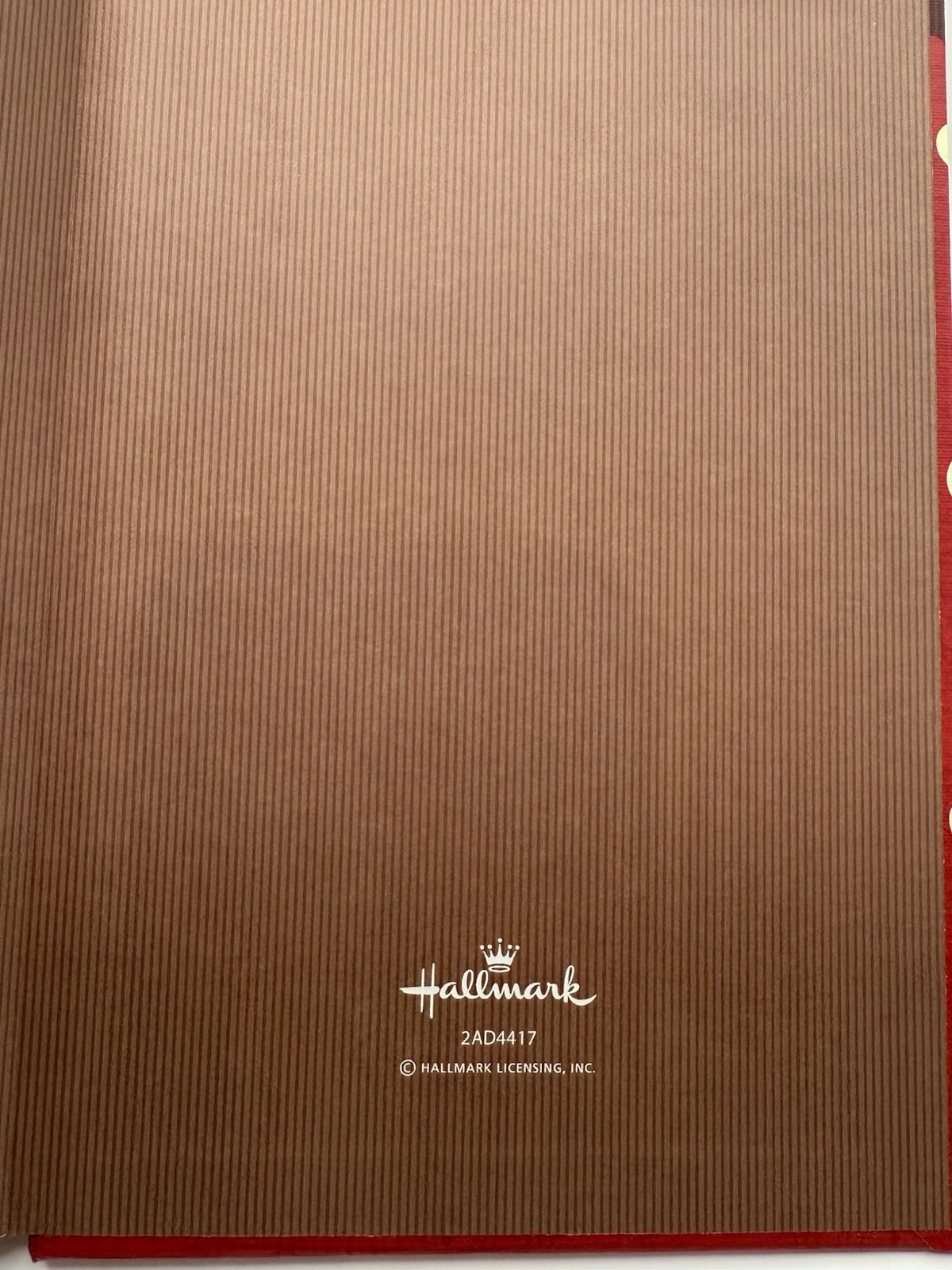 Hallmark Red Polka Dot Hardcover Journal 8×6 Lined Notebook Retro Inspo 2AD4417