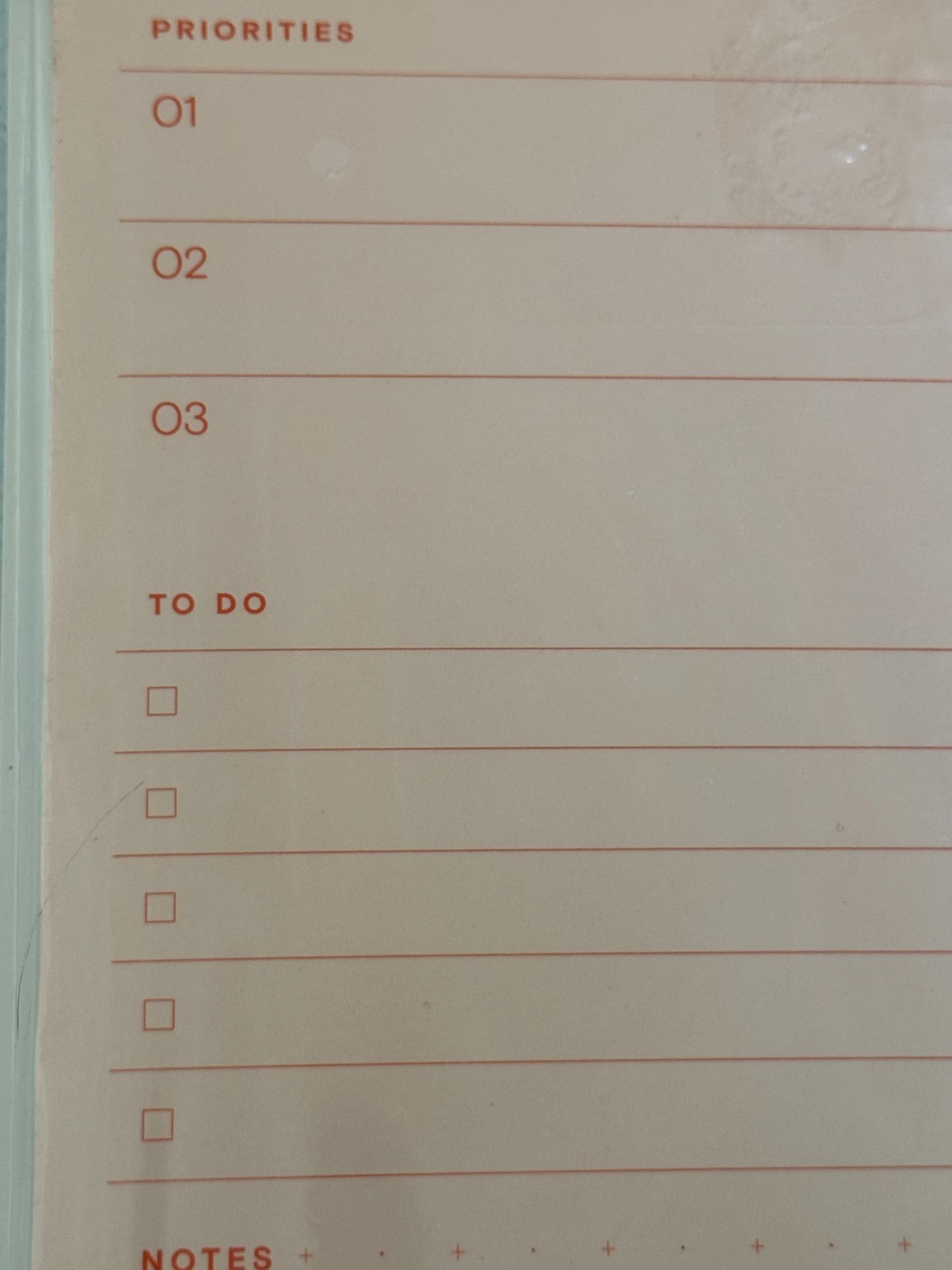 Noted by Post-it Planning Notes Lot of 2 To Do Pads Peach 100 Sheets New