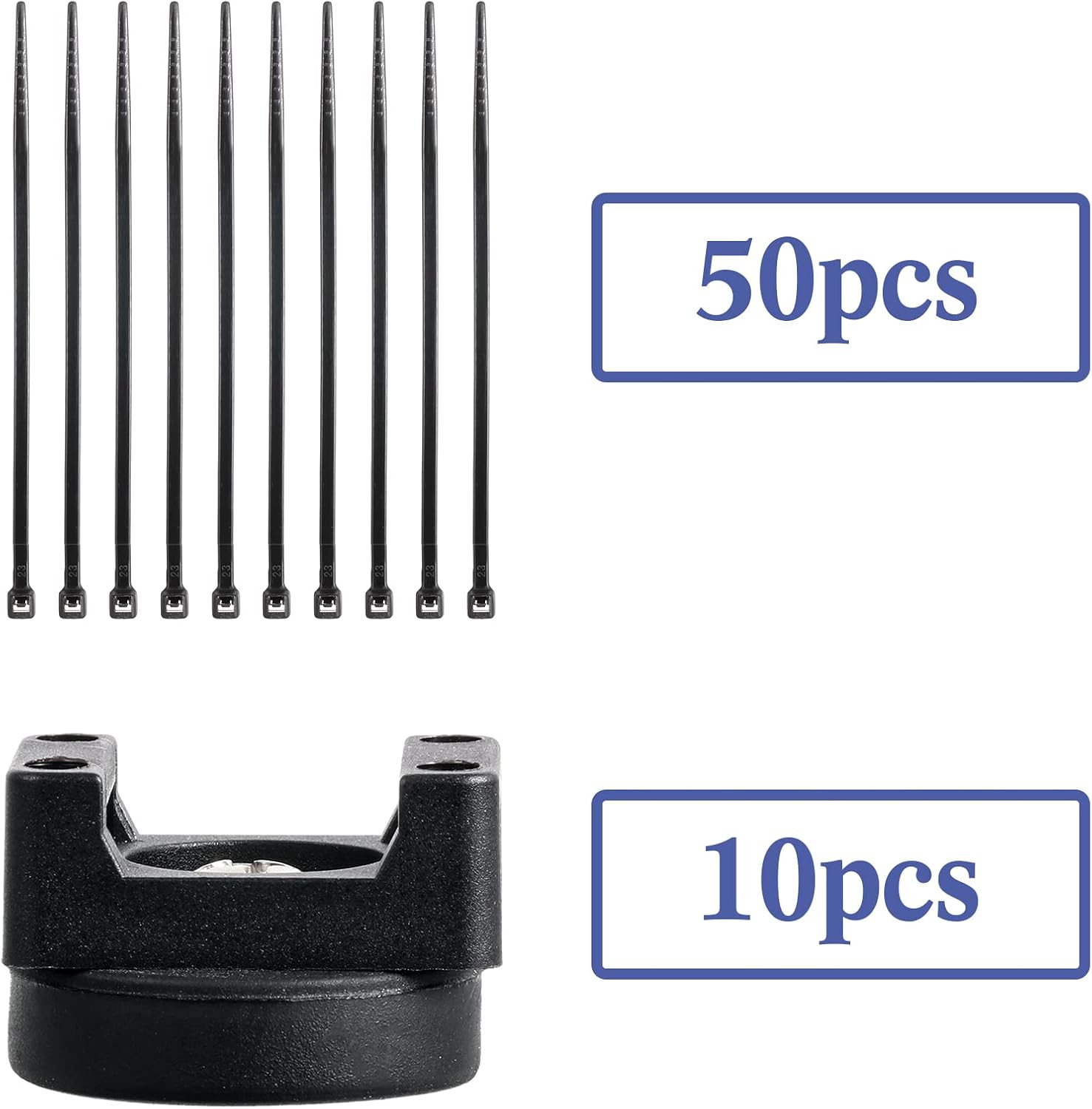Yookeer 60 Pieces Magnetic Zip Tie Mount Multipurpose Cable Holder Magnets Magne