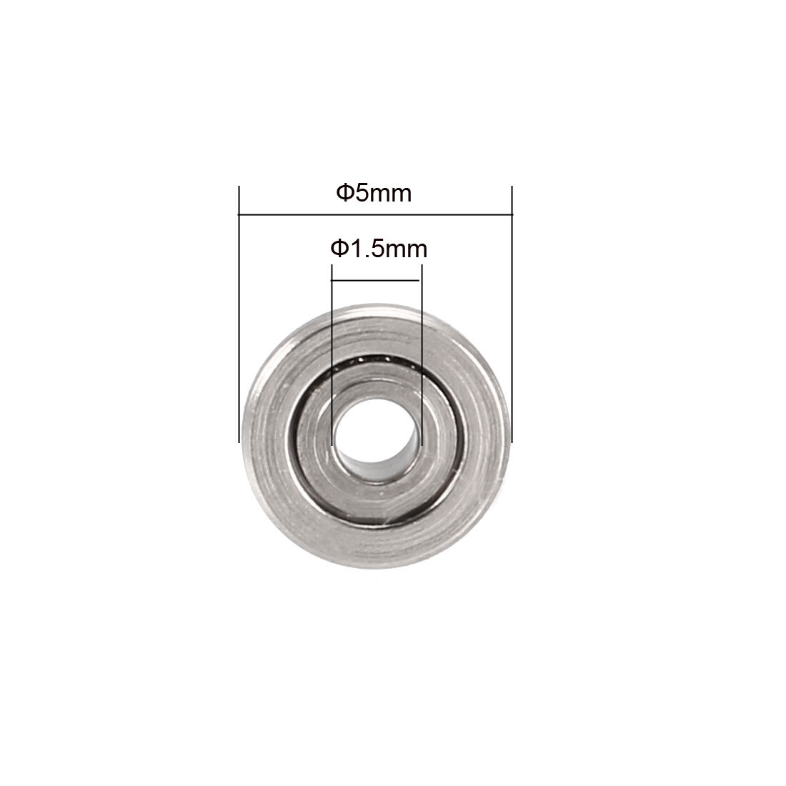 20 x F681XZZ Flange Ball Bearing for Equipment Shielded GCr15 Bearings 1.5x4x2mm