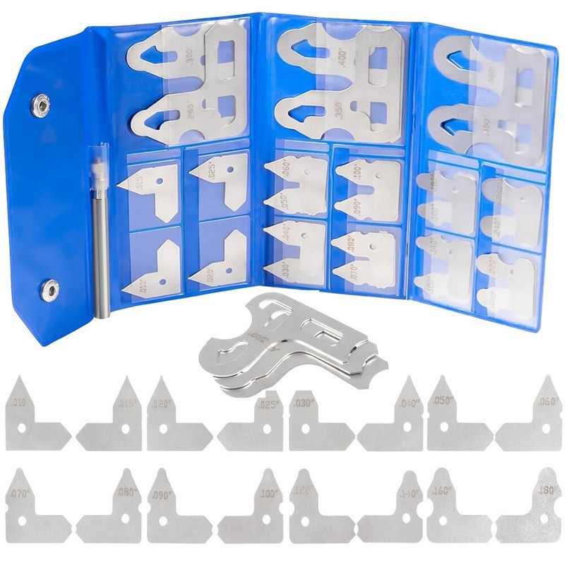 26Pc Radius Gauge Set 0.010-0.500in 3602-5025 CNC Metalworking Automotive Tool