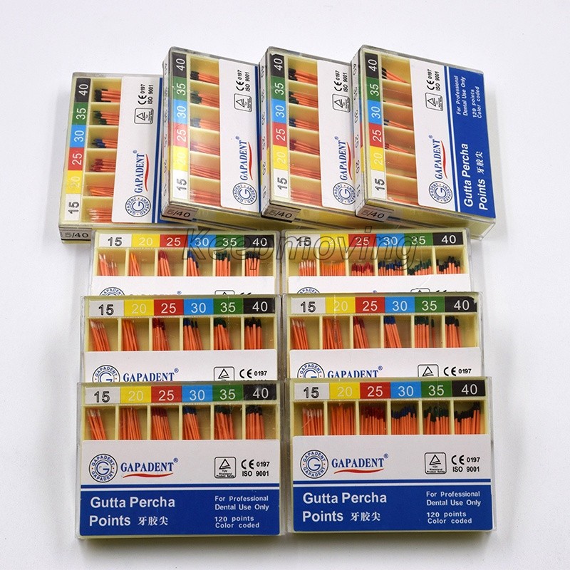 Dental Endodontic Absorbent Paper Points Gutta Percha Taper 0.02 0.04 0.06
