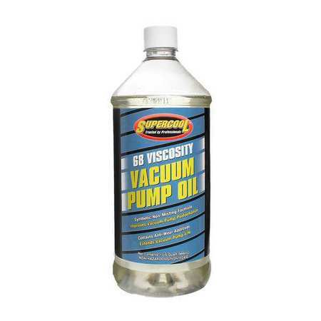 Supercool V32 Vacuum Pump Oil, Synthetic, 32 Oz.