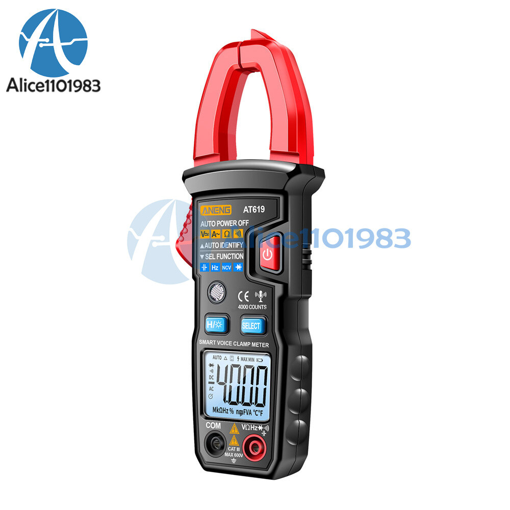 ANENG AT619 Digital Voice Broadcast Multimeter Professional AC DC Clamp Meter