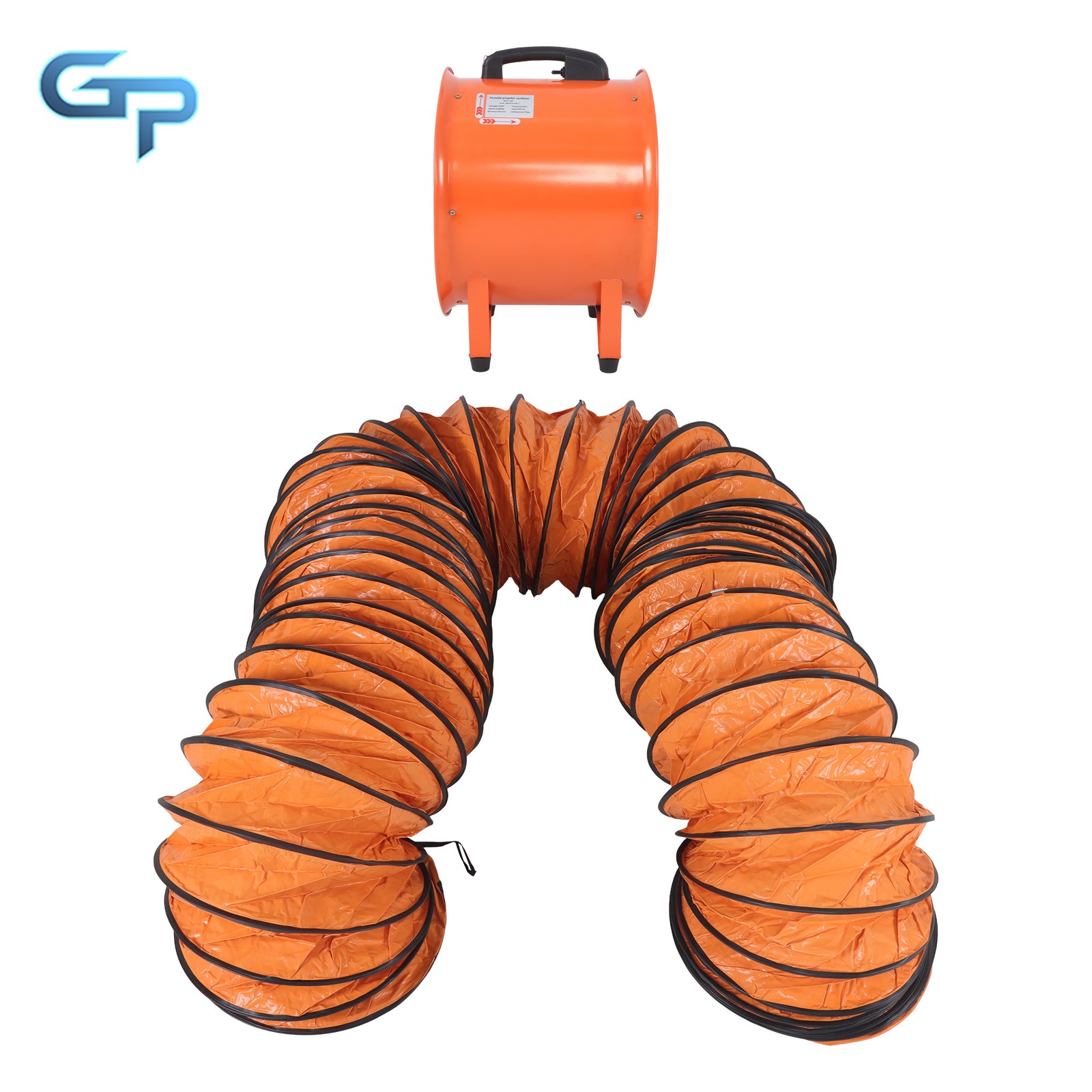 Air Mover Blower Fan 16 Inch 1125W 3000CFM 1450RPM with 33 FT Flexible Duct