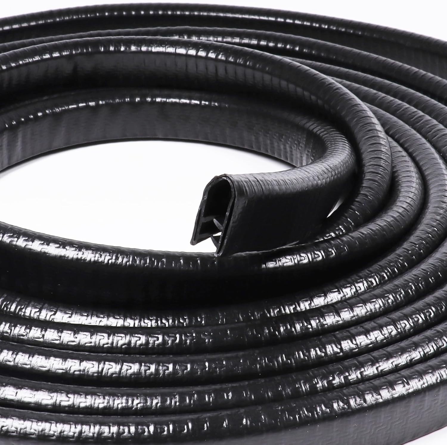 Edge Trim Black U-Channel Rubber Trim Edge with Metal 1/2″ X 3/8″ – Fit Gap 3…
