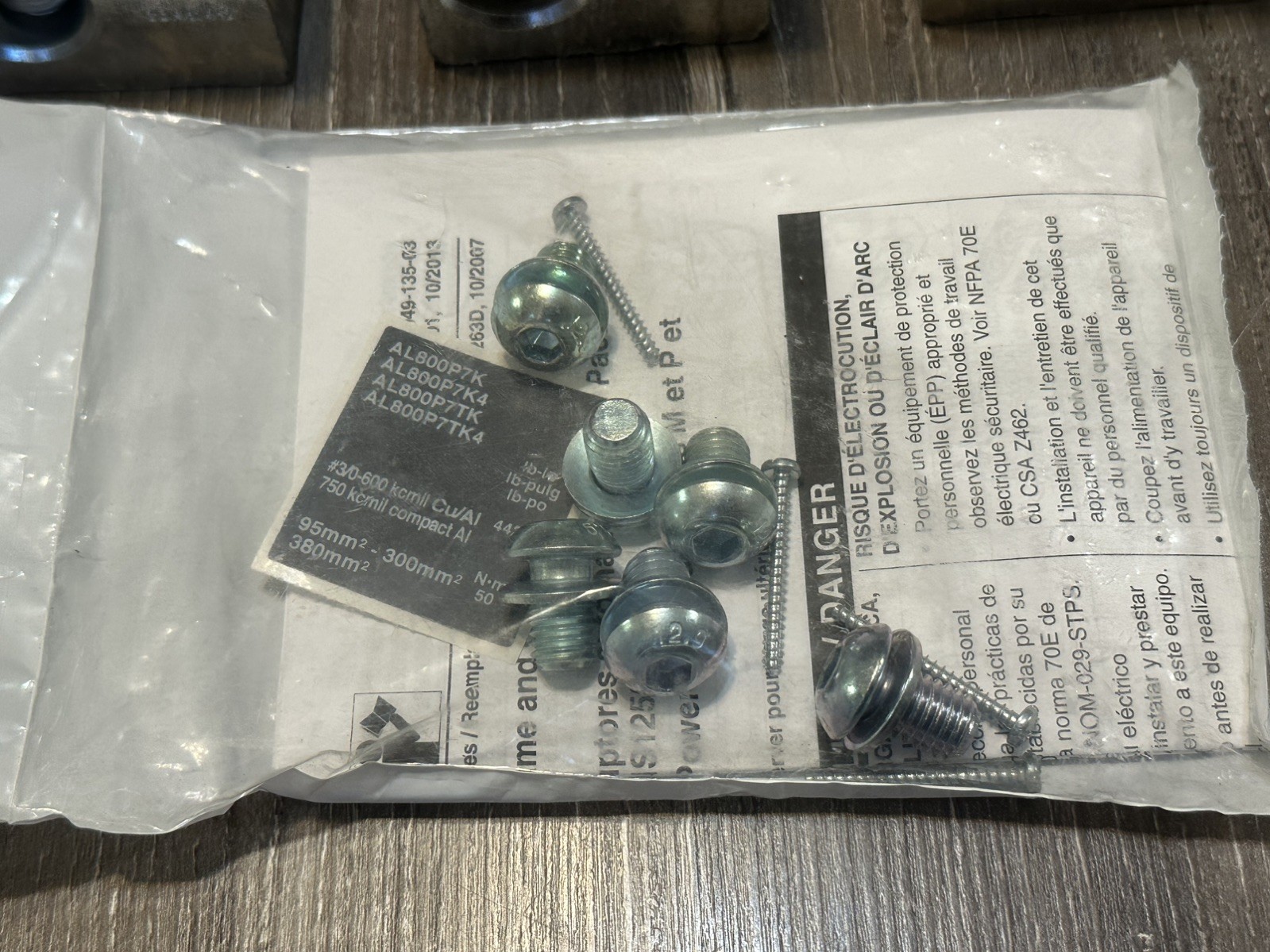 Square D Aluminum Lug Kit AL800P7K PowerPact P 800A New backstock