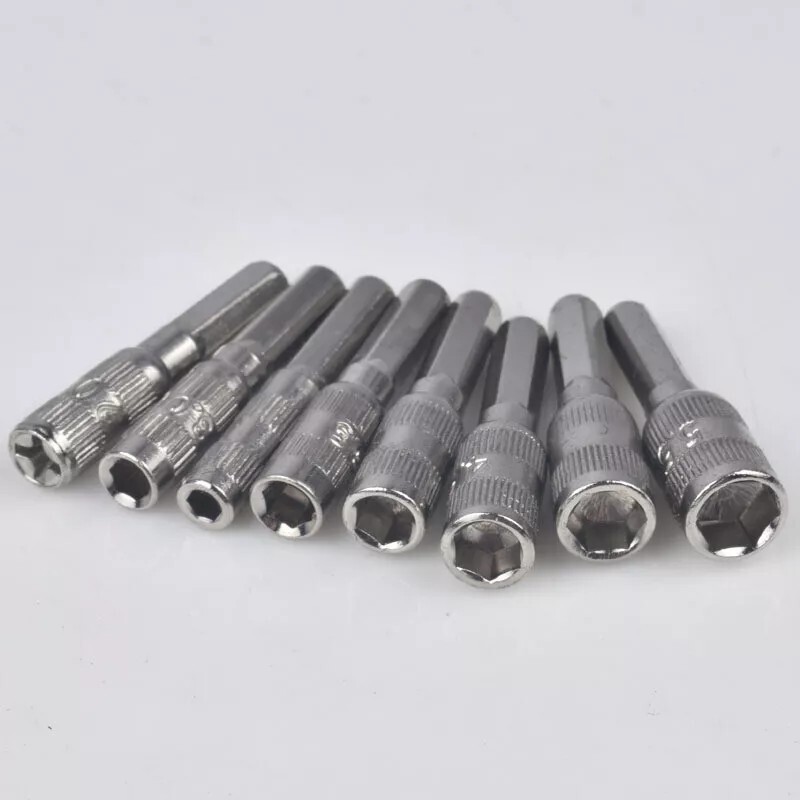 12PC Hex 4mm Micro Mini Screwdriver Socket Bits 2.5mm 3mm 3.5mm 4mm 4.5mm 5mm