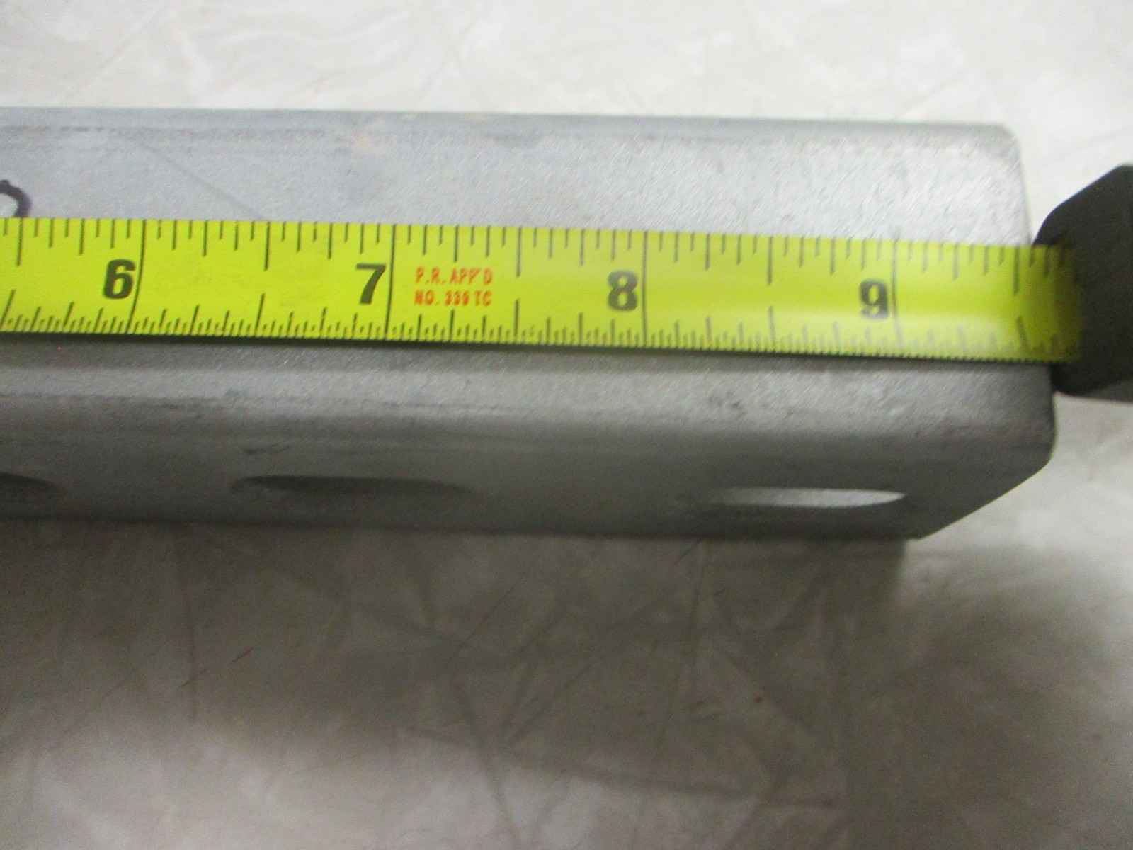 1-5/8″ Slotted Strut Channel 90-Degree Bend Bracket 8″ x 9-1/2″, Plated