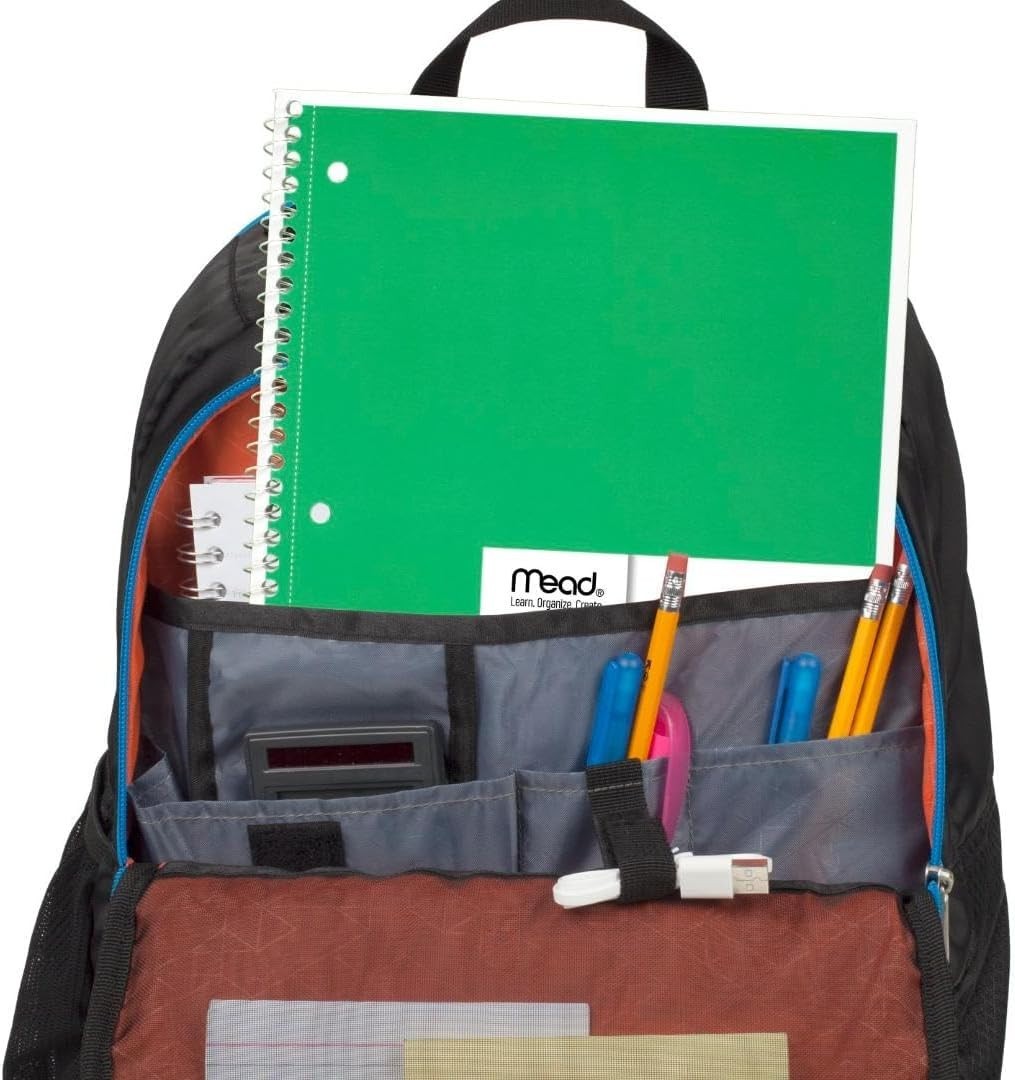 Mead Spiral Notebook, 6 Pack, 1 Subject, Wide Ruled Paper, 7-1/2″ x 10-1/2″