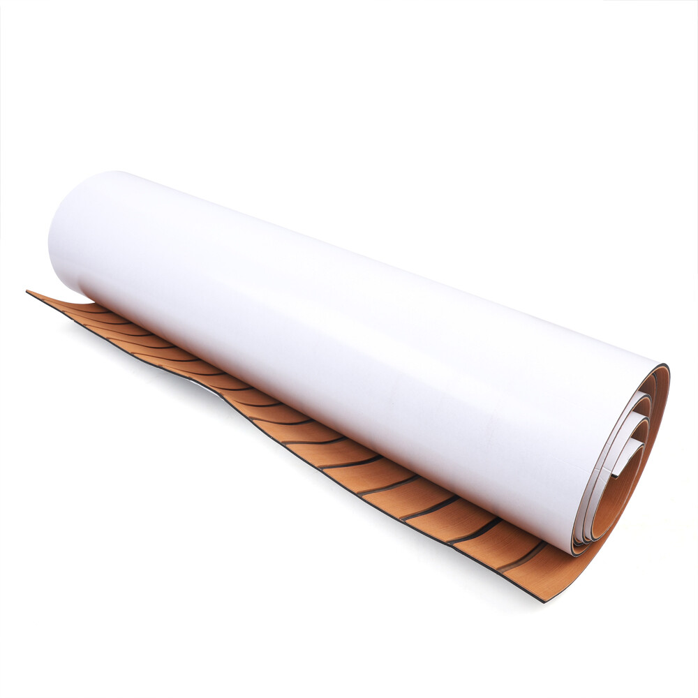 106*35″ Yacht RV Boat Flooring Decking Sheet Pad EVA Foam Faux Teak Marine Mat