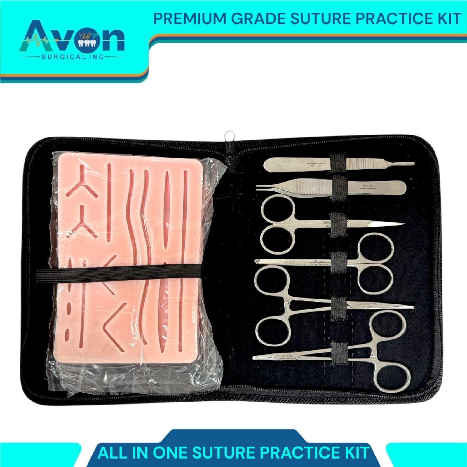 20PCS Practice Suture Kit for Training Student Use – Includes Essential Tools