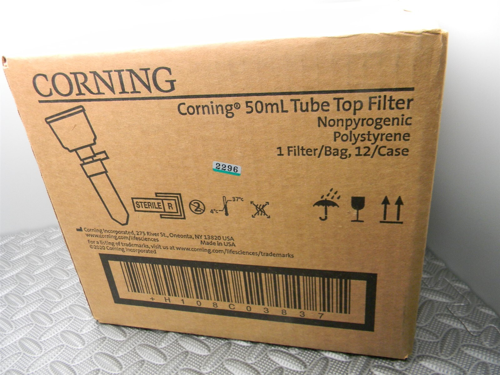 Corning 430320 50 mL Tube Top Vacuum Filter System, 0.22 µm Pore, Sterile, Q=12