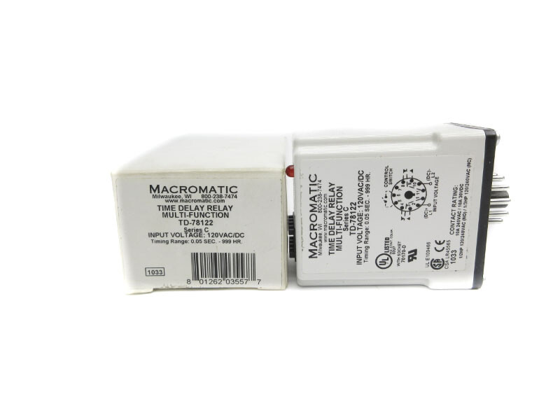 MACROMATIC TD-78122 120VAC/VDC 0.05S-999H NSMP
