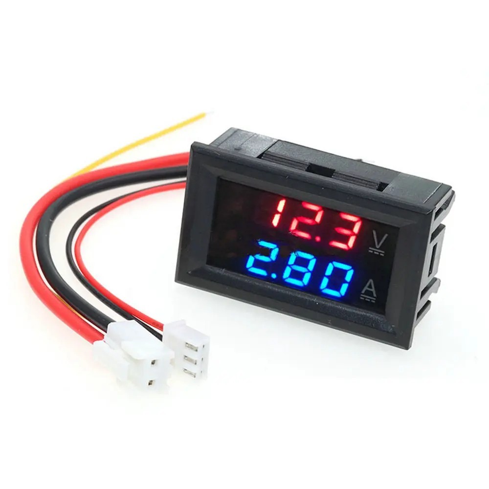 DC 100V 100A Digital Voltmeter Ammeter Voltage Current Meter Tester Shunt US