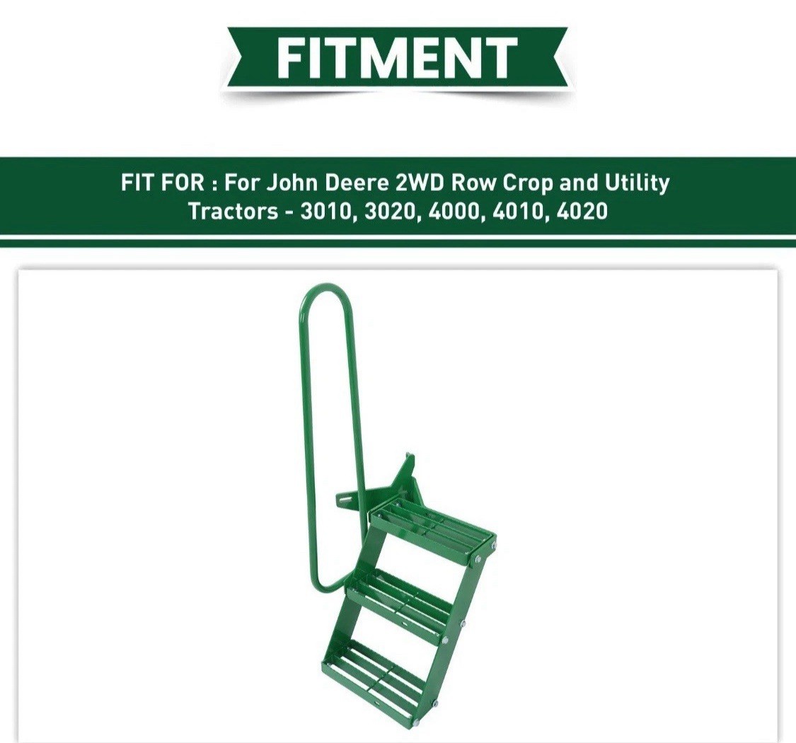 ✅ Tractor Step Extension Kit LH John Deere 3010 3020 4000 4010 4020 2WD Heavy