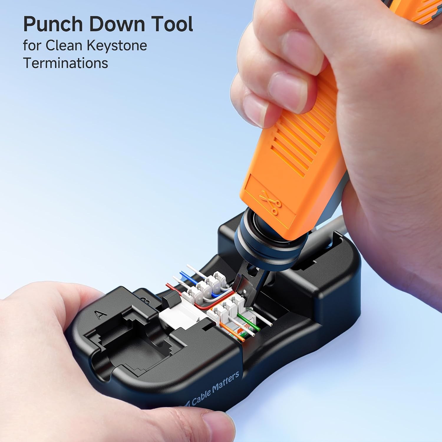 7-in-1 Network Tool Kit with RJ45 Ethernet Crimping Tool, Punch Down Device, Pun